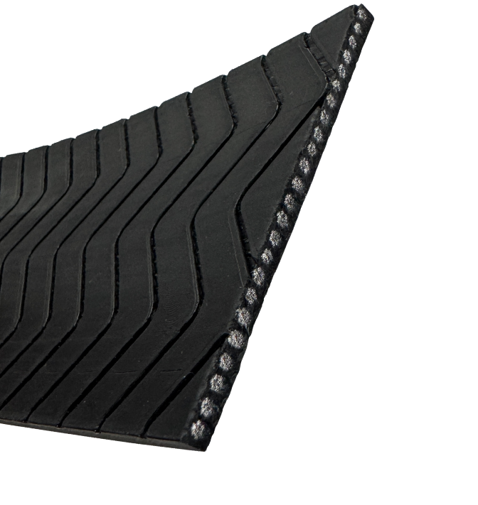 Elevator Traction Black Flat Belt 60mm Width24-Core with single-sided W groove