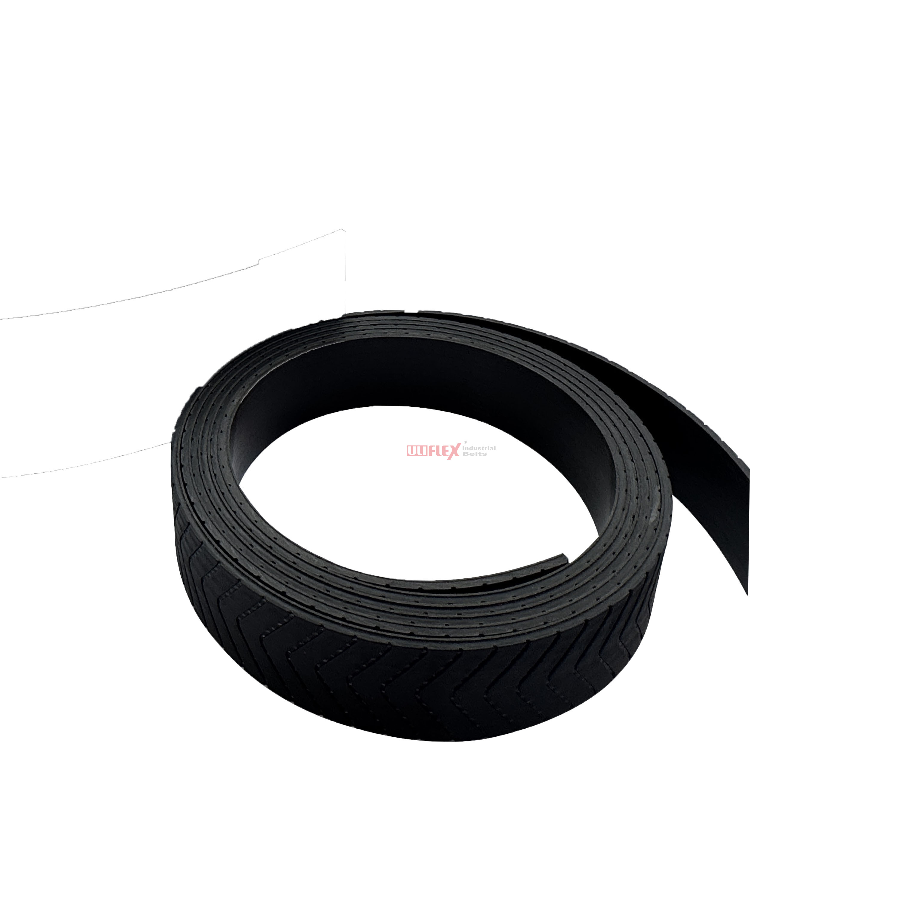Elevator Black Flat Steel Belt 30mm Width 12 Core with Single Sided V Groove
