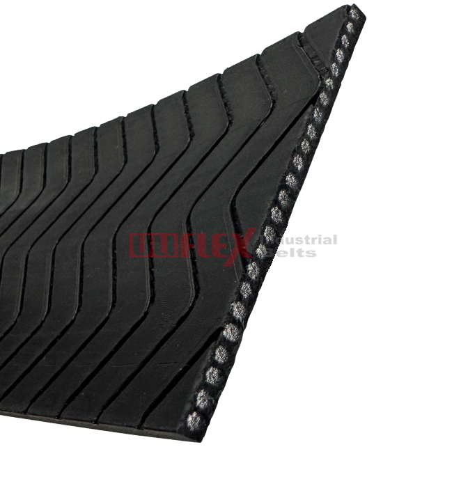 Latest Elevator Traction Black Flat Belt 60mm Width 24-Core with Single-sided W Groove