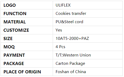 Polyurethane Special timing belt specification