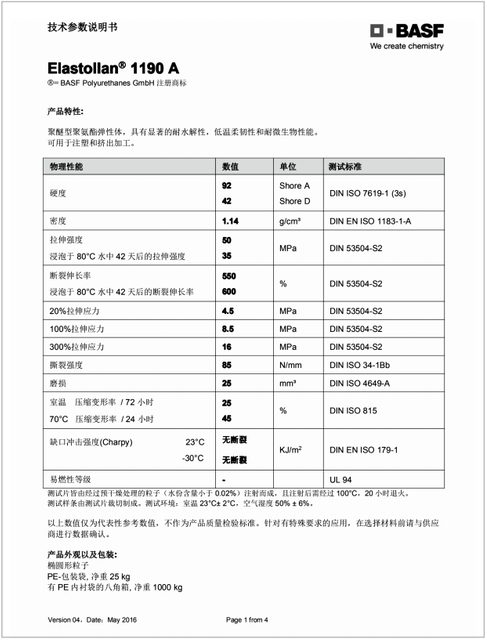The Test Report of the Polyurethane for Elevator Traction Belt1