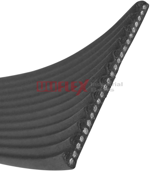 Latest Elevator Traction Grey Flat Belt 60mm Width 24-Core with Single-sided PV Groove